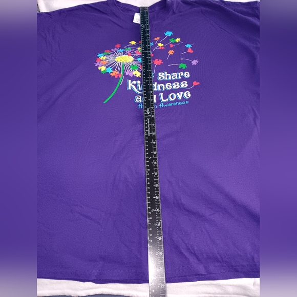 Autism Awareness Share Kindness and Love Gildan Heavy Cotton T-Shirt - Picture 5 of 7